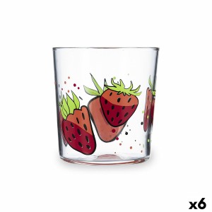 Wasserglas Luminarc Fresas Bunt Glas Erdbeeren 360 ml (6 Stück)