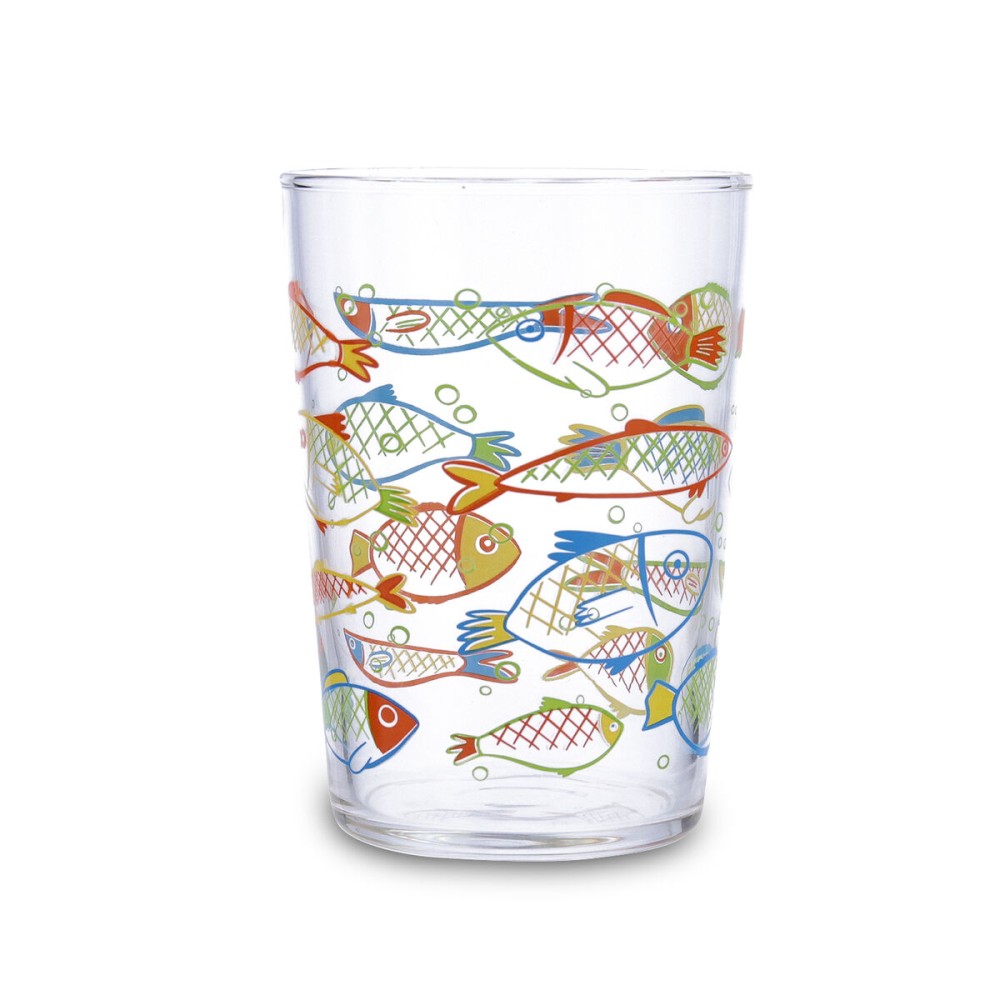 Wasserglas Luminarc Peces Bunt Glas Fische 500 ml (6 Stück)