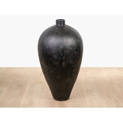 Vase de sol Alexandra House Living Noir Céramique 45 x 85 x 45 cm