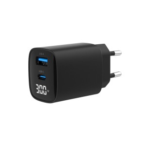 Wandladegerät GEMBIRD TA-UC-PDQC30LCD-BK-01 Schwarz 30 W