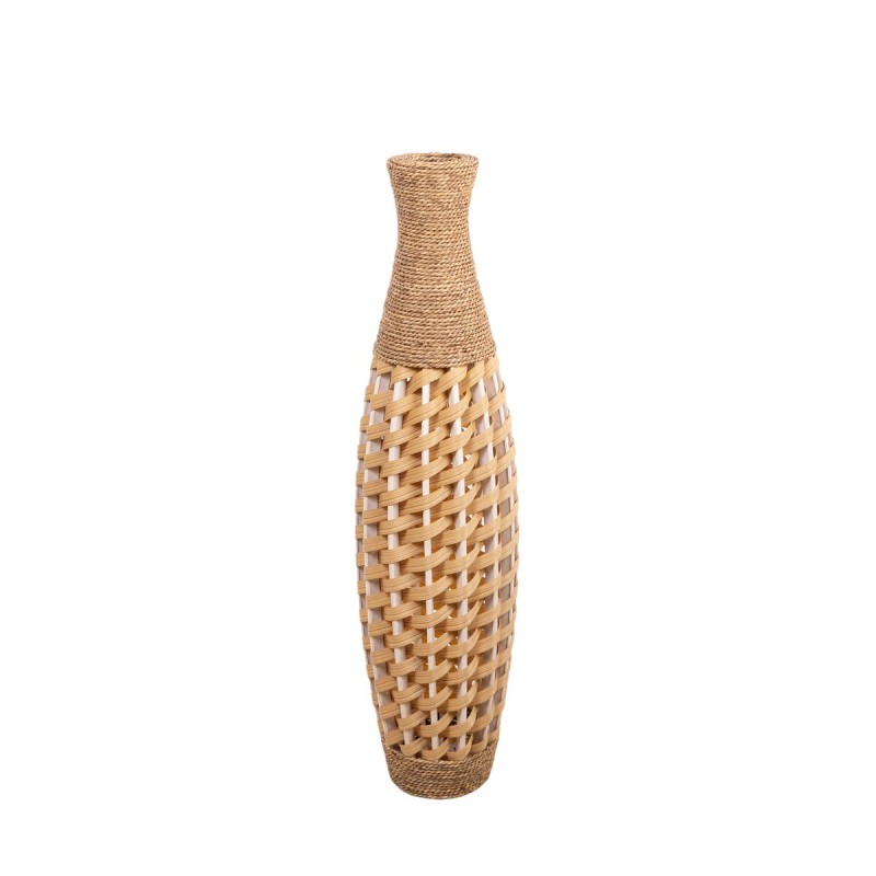 Vase de sol Alexandra House Living Marron PVC Fibre naturelle 28 x 100 x 28 cm