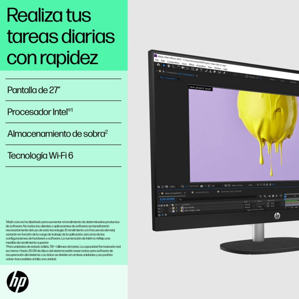 PC de bureau HP B9GN4EA Intel Core i5-1335U 16 GB RAM 1 TB SSD