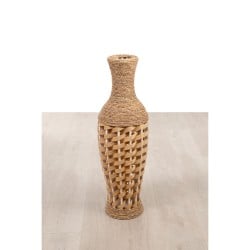 Floor vase Alexandra House Living Brown PVC Natural Fibre 25 x 80 x 25 cm