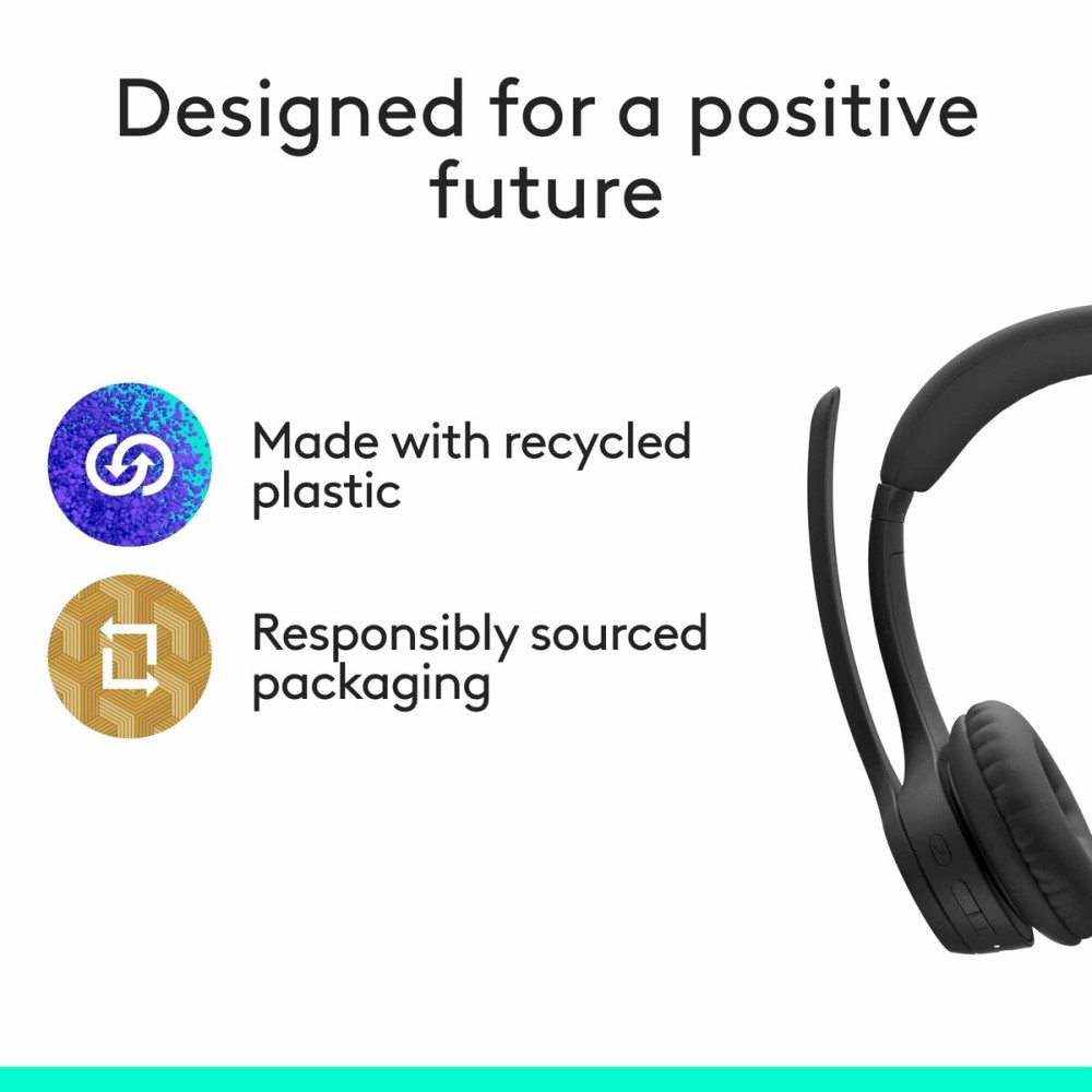Drahtlose Kopfhörer Logitech Schwarz