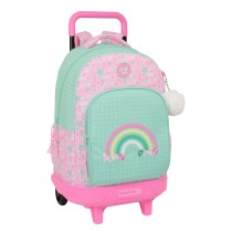 Cartable à roulettes Glow Lab Amazing Vert Rose 33 x 45 x 22 cm