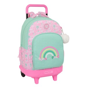 Cartable à roulettes Glow Lab Amazing Vert Rose 33 x 45 x 22 cm