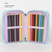 Triple Pencil Case Gabby's Dollhouse Pink 12,5 x 6,5 x 19,5 cm
