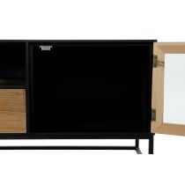 TV-Möbel DKD Home Decor Schwarz Holz Metall Kristall (140 x 40 x 50 cm)