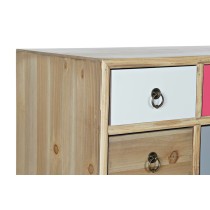 Schubladenschrank DKD Home Decor Weiß Bunt natürlich Marineblau Hellgrau Holz Holz MDF 80 x 35 x 82 cm