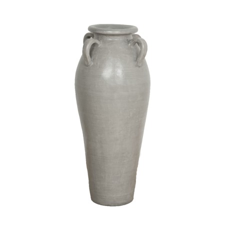 Floor vase Alexandra House Living Grey Terracotta 30 x 80 x 30 cm With handles