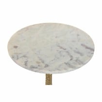 Small Side Table DKD Home Decor White Golden 40 x 40 x 61 cm
