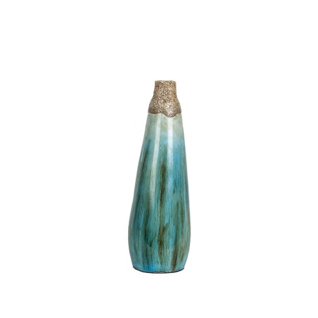 Vase Alexandra House Living Blau Braun Terrakotta 13 x 40 x 13 cm