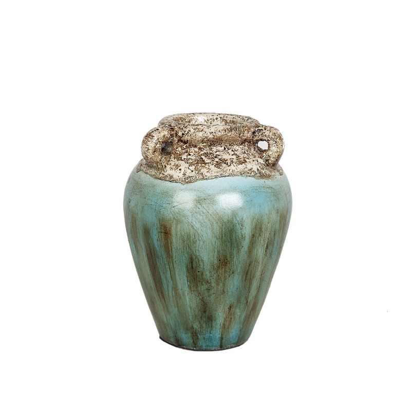 Vase Alexandra House Living Blau Braun Terrakotta 20 x 25 x 20 cm