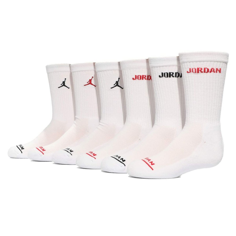 Chaussettes de Sport Jordan JHB JORDAN LEGEND CREW 6PK BJ0343 001 Blanc Enfant 6 Unités