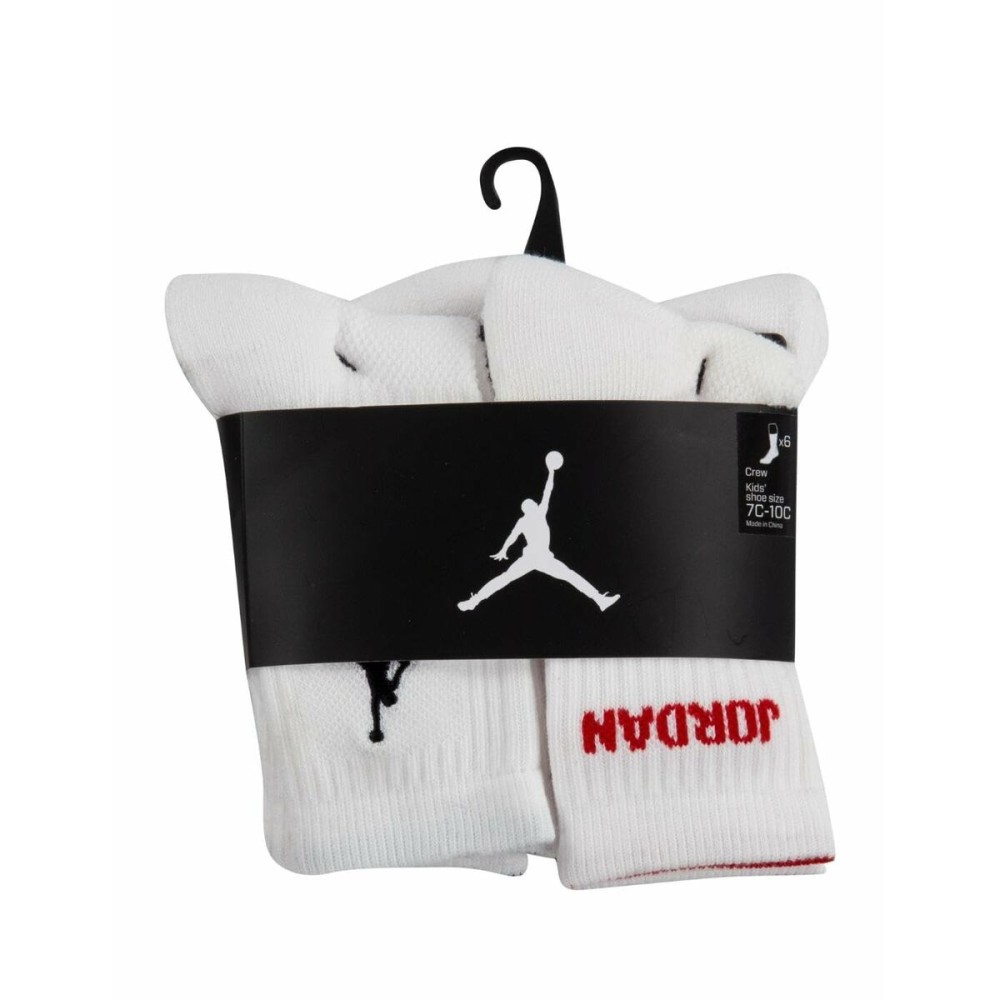 Sportsocken Jordan JHB JORDAN LEGEND CREW 6PK BJ0343 001 Weiß Für Kinder 6 Stück