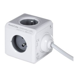 Würfel mit Steckdosenanschluss Allocacoc PowerCube Extended USB E(FR) (3 m)