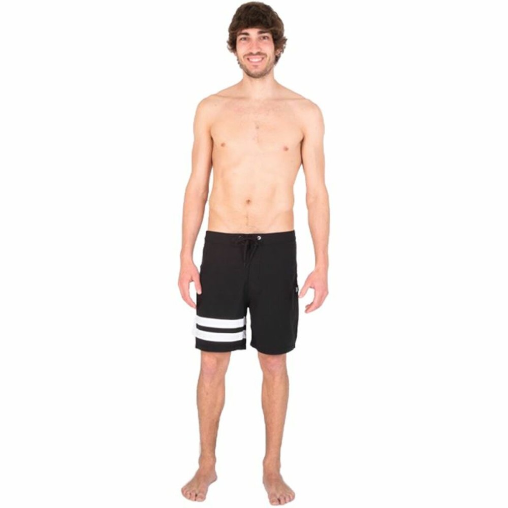 Herren Badehose Hurley Block Party 18" Schwarz