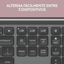 Keyboard Logitech Grey Spanish Qwerty QWERTY