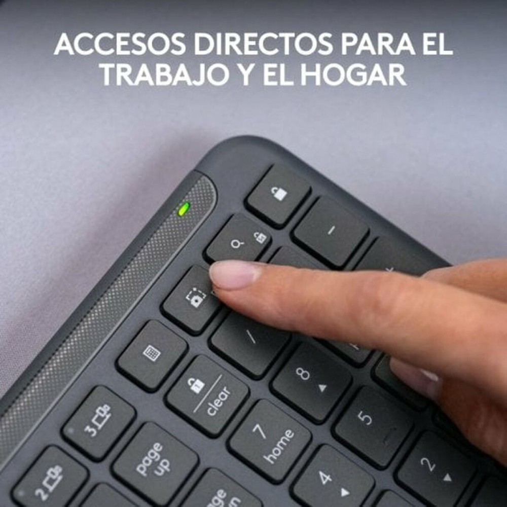 Clavier Logitech Gris Espagnol Qwerty QWERTY