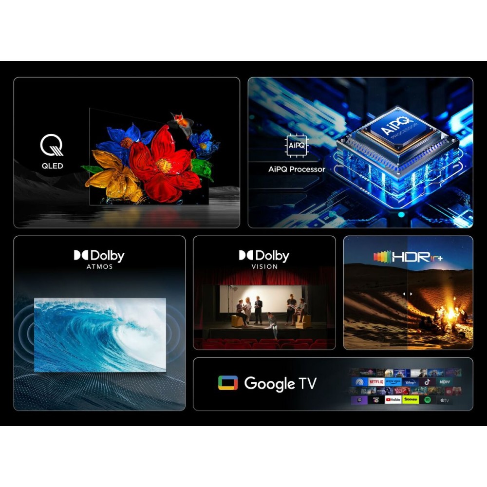 TV intelligente TCL 4K Ultra HD 43" QLED