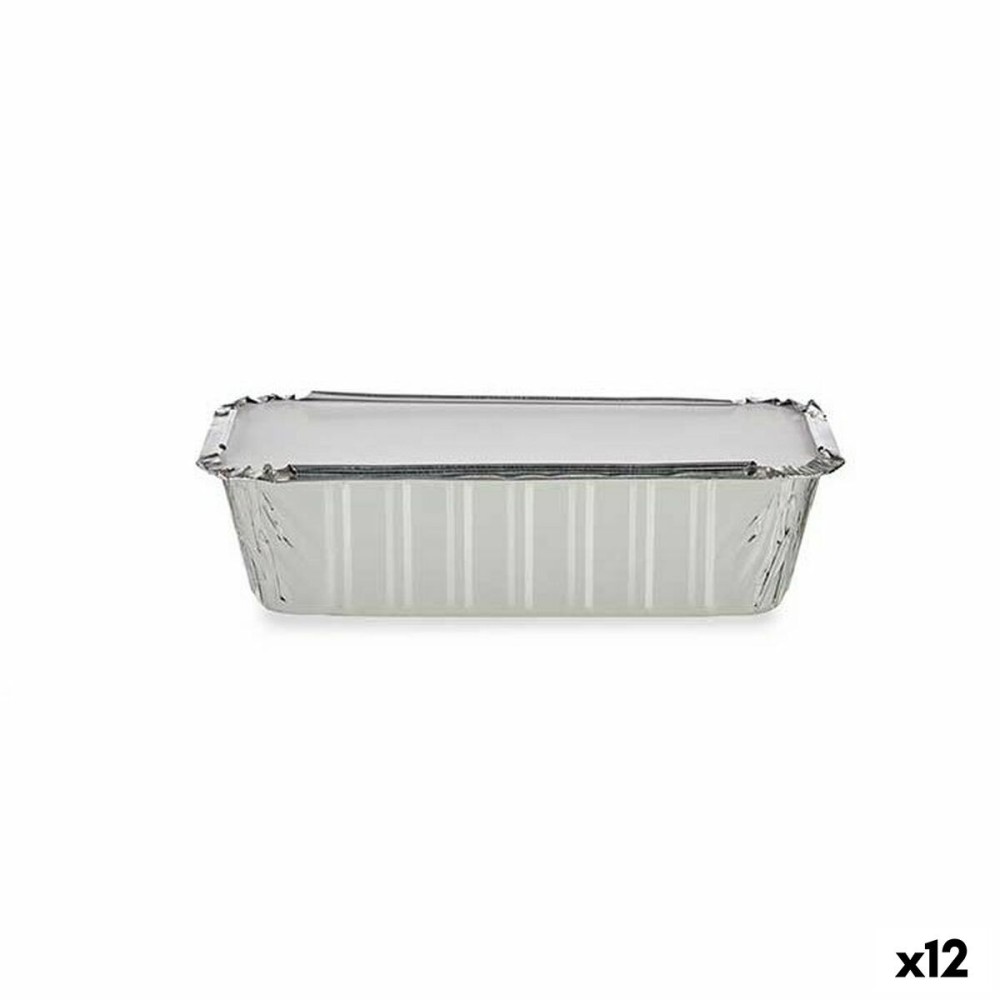 Lot de plateaux pour aliments Kinvara 16153 Jetable Avec couvercle 12 Unités