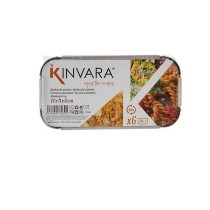 Set of Food Trays Kinvara 16153 Disposable With lid 12 Units
