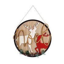 Weihnachtsschmuck Krist+ Noel Weiß Schwarz Rot Rentier 29 x 1 x 29 cm