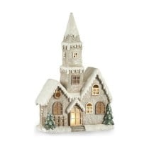 Décorations de Noël Krist+ CC2187084 Blanc Marron Vert Gris Maison Noël 21 x 77 x 48 cm Lumière LED Musique