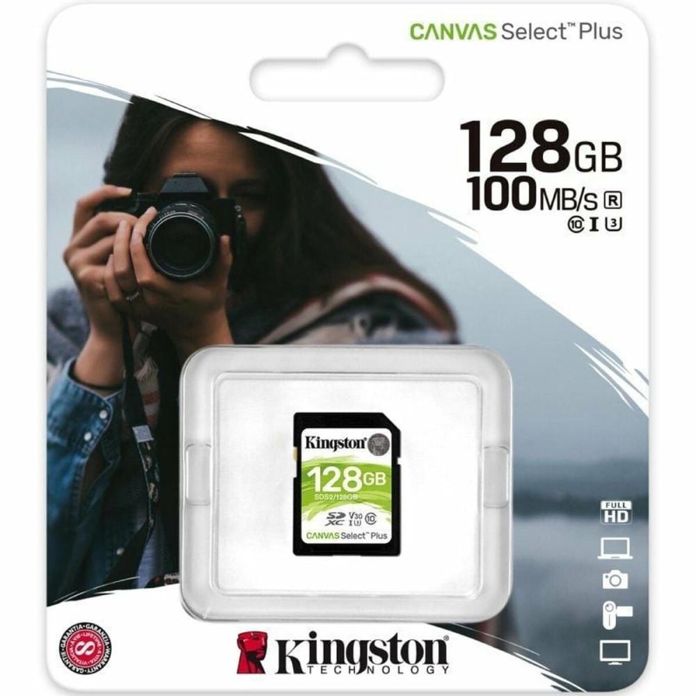 Carte Mémoire SDXC Kingston CANVAS Select Plus 128 GB