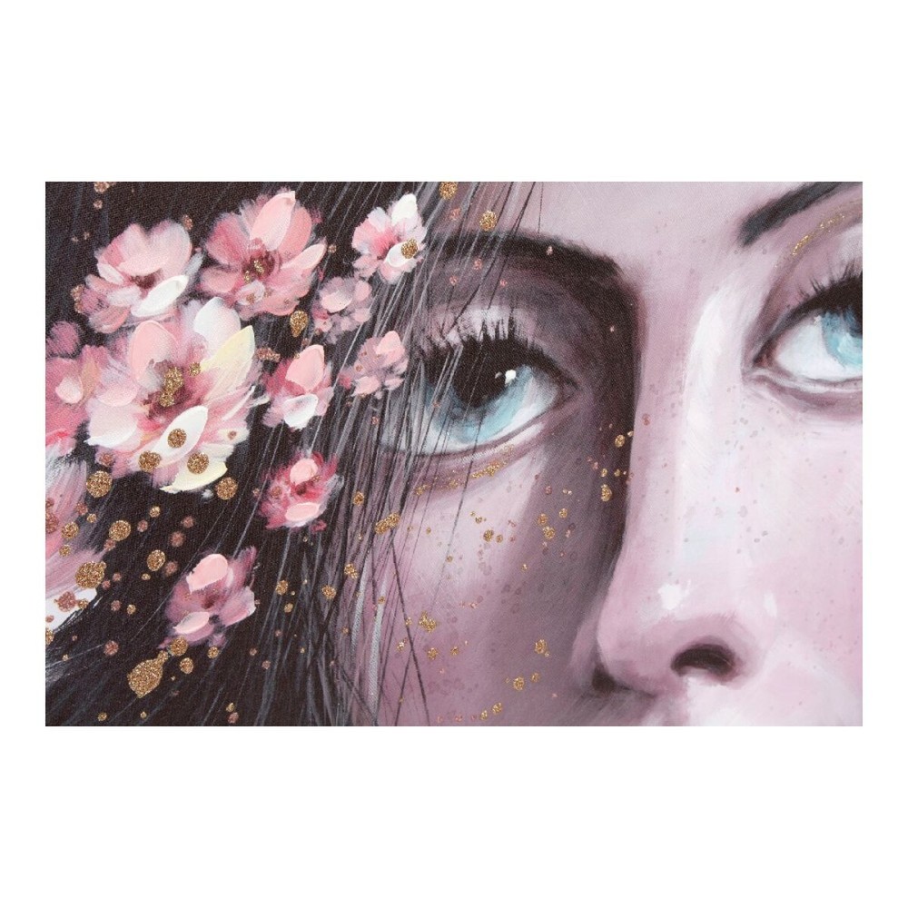 Canvas DKD Home Decor Girl Canvas MDF Wood 120 x 3 x 80 cm