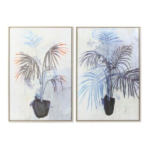 Leinwand DKD Home Decor polystyrol Leinwand Pflanze