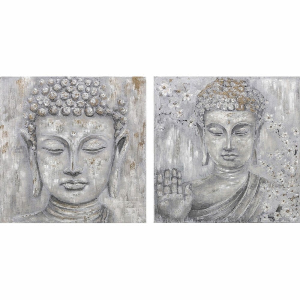 Leinwand DKD Home Decor Kiefer Leinwand 100 x 2,4 x 100 cm