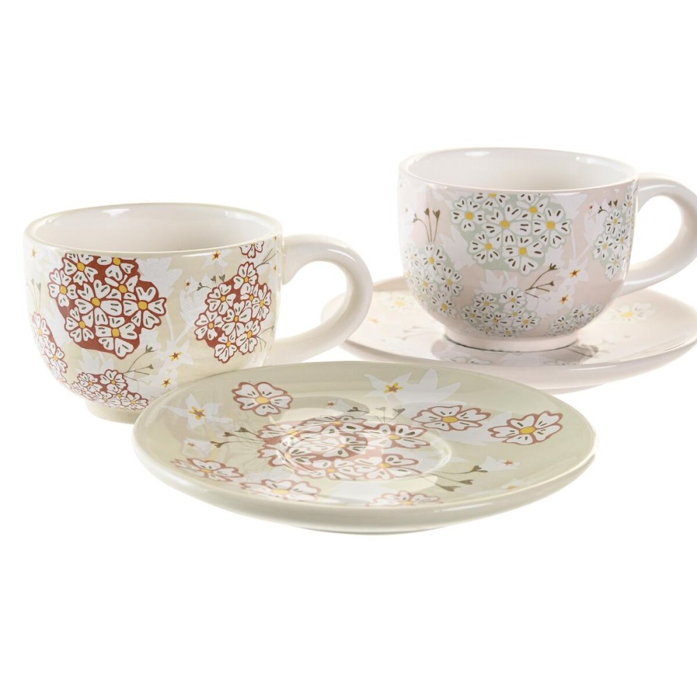 Kaffeservice DKD Home Decor grün Beige Metall Dolomite 180 ml