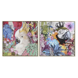 Toile Home ESPRIT Sapin polystyrène Toile 82 x 4,5 x 82 cm 80 x 3,5 x 80 cm
