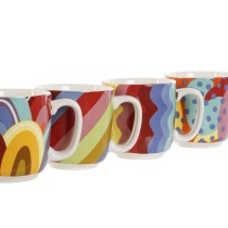 Service à café DKD Home Decor Multicouleur Corail Bambou Dolomite Moderne 180 ml