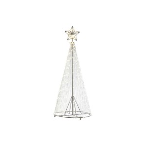Sapin de Noël DKD Home Decor Argenté Métal 25 x 25 x 60 cm