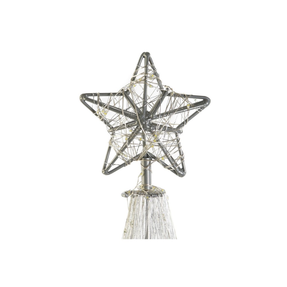 Sapin de Noël DKD Home Decor Argenté Métal 25 x 25 x 60 cm