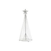 Christmas Tree DKD Home Decor Silver Metal 25 x 25 x 60 cm