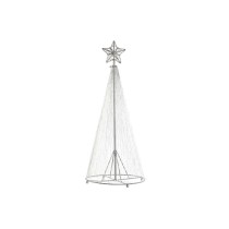 Sapin de Noël DKD Home Decor Argenté Métal 25 x 25 x 60 cm