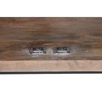 Sideboard Home ESPRIT Brown Black Silver Natural Mango wood Mirror 80 x 38 x 80 cm