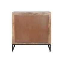 Anrichte Home ESPRIT Braun Schwarz Silberfarben natürlich Mango-Holz Spiegel 80 x 38 x 80 cm