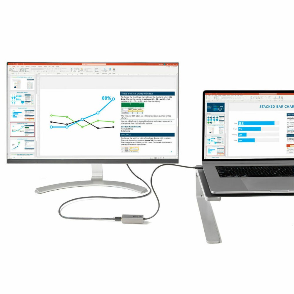 USB-C-zu-Mini DisplayPort-Adapter Startech CDP2MDPEC Schwarz/Grau