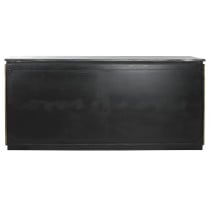 Buffet Home ESPRIT Noir Argenté Laiton Marbre 180 x 40 x 85 cm 180 x 40 x 86 cm