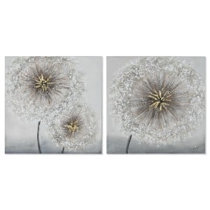 Leinwand Home ESPRIT Leinwand Holz MDF 80 x 3 x 80 cm