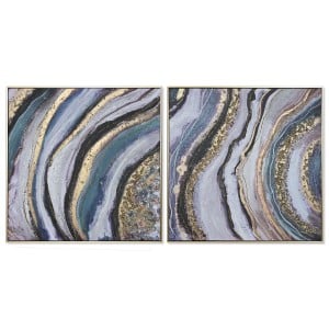 Leinwand Home ESPRIT polystyrol Leinwand 82 x 4,5 x 82 cm