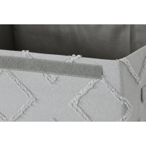 Boîte de rangement avec couvercle Home ESPRIT Gris Crème 40 x 30 x 50 cm (2 Unités)