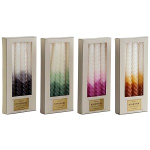 Kerzen-Set DKD Home Decor zweifarbig 2 x 2 x 25 cm 2 x 2 x 20 cm 4 Stücke (4 Stück)