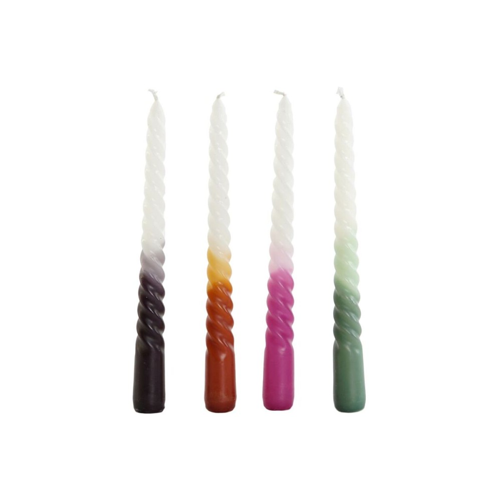 Kerzen-Set DKD Home Decor zweifarbig 2 x 2 x 25 cm 2 x 2 x 20 cm 4 Stücke (4 Stück)