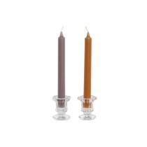 Candle Set DKD Home Decor Grey Orange 2 x 2 x 20 cm 4 Pieces (2 Units)