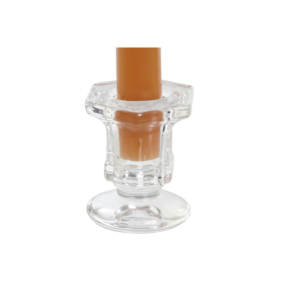 Kerzen-Set DKD Home Decor Grau Orange 2 x 2 x 20 cm 4 Stücke (2 Stück)